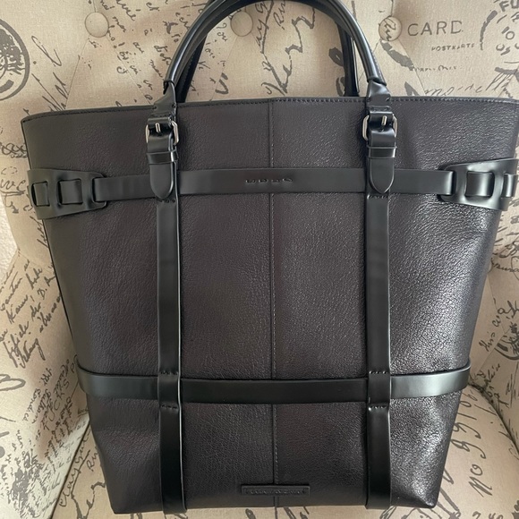 Bcbg MaxAzria leather structured shopper bag tote - Picture 9 of 13